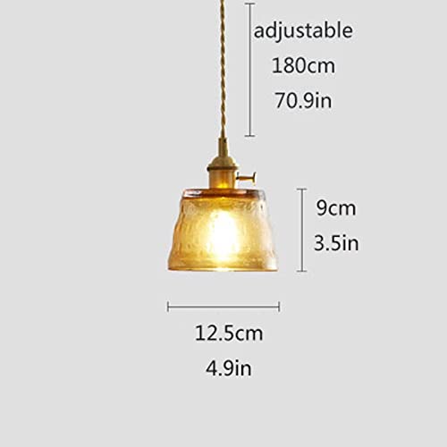 Iluminación colgante de vidrio regulable para solucionar techos altos 3