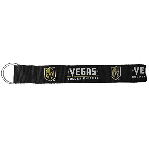NHL Vegas Golden Knights Unisex Siskiyou SportsLanyard Key Chain, Black, One Size