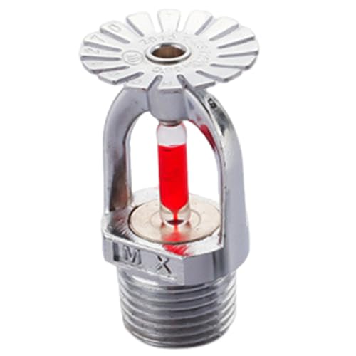 Fire Sprinkler Head Pendent Type 68C/155F 1/2 Inch NPT Thread Quick Response Downward Spray for Residential & Commercial Fire Protection Systems