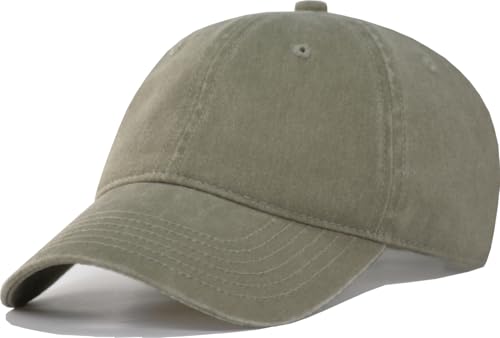 Image of TSSGBL Vintage Cotton Washed Baseball Cap S to XXL Unstructured Low Profile Adjustable Distressed Dad Hat for Men Women