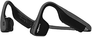 AfterShokz Trekz Titanium Wireless Bone Conduction Headphones Bluetooth Sweatproof Earphones with Mic for Sports (Normal Size, Grey)