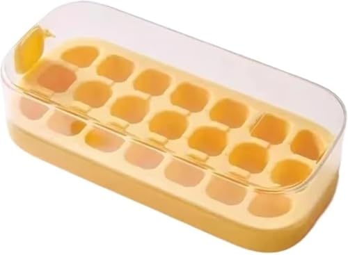 Zxylerポータブルプレス型製氷ボックス キッチンアクセサリ アイスキューブモールド 簡単プレスで脱模 大容量製氷 冷蔵庫収納便利 食品衛生素材 ドリンク・クッキングに最適 易洗浄