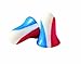 Howard Leight by Honeywell Super Leight USA Disposable Foam Shooting Earplugs, 100-Pairs (R-03113), Red/White/Blue