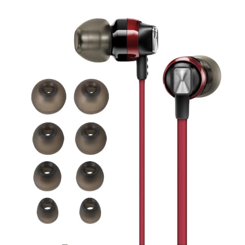kwmobile 8X Embout Compatible avec Sennheiser CX 300S / CX 6.00BT / Momentum in-Ear - Embouts de Rechange en Silicone pour Écouteurs Gris