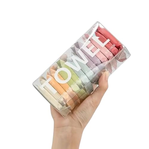 Image of FEELHIGH 14pcs Compressed Towel Tablets, Mini Portable Magic Towels for Travel, Home, Outdoor Activities