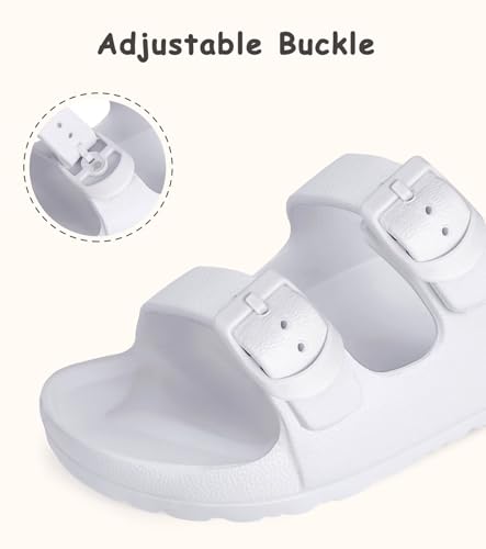 Kids Slide Sandals Boys Girls Buckle Adjustable EVA Slipper Sandals2