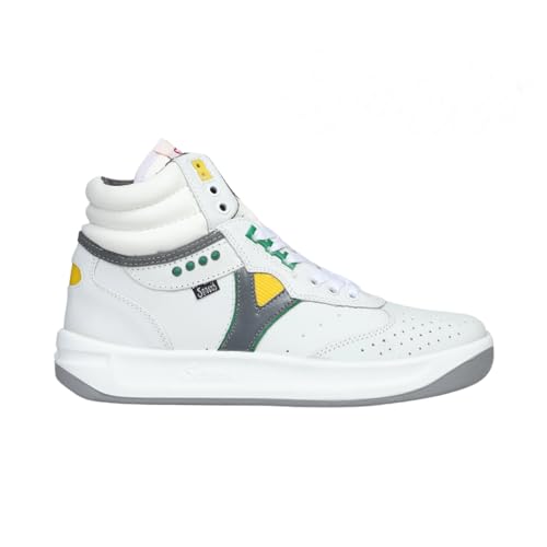 Servis Cheetah High Top Trainers Men White Yellow Green Shoes, Afghani Tali Style OG, Men Stylish Sneakers High Top2