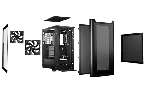Image of be quiet! Pure Base 501 Black PC case | 2 Preinstalled Quiet Fans | Mid Case | USB 3.2 Gen | Airflow | BGW74