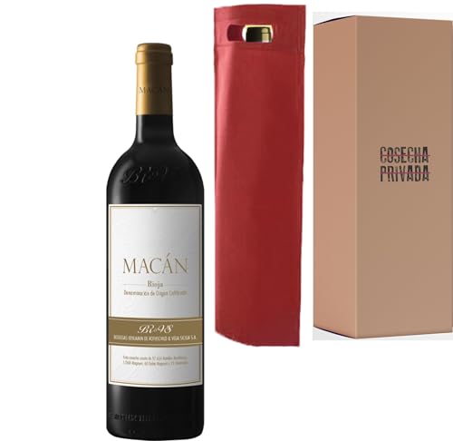 Macan - Envío 24H - Botella para Regalo Vino - Vega Sicilia - Vino Tinto - Ribera del Duero - Seleccionado y enviado por Cosecha Privada