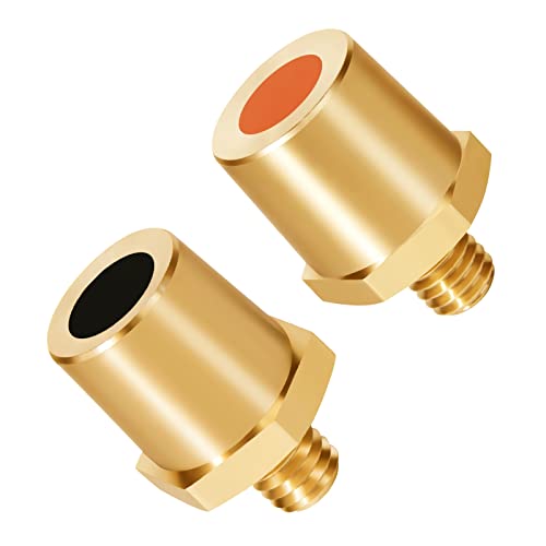 Litorange Messing-batteriepoladapter Paar,M8-Außengewinde...