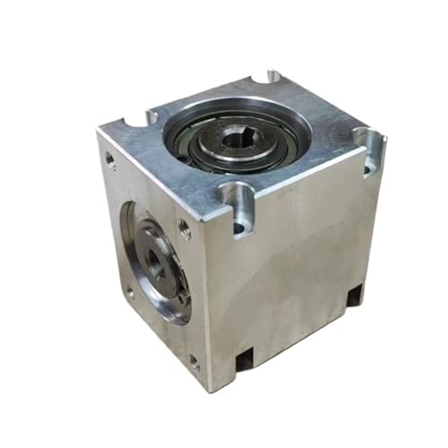 Angle Steering 1pcs Spiral Bevel Gear Reversing Gearbox 8mm Keyway Hole Single Output Shaft 90 Degree Reduction Gearbox 1:1 Transmission Driving Change