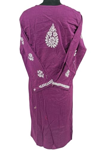 Image of Women Fashion Lucknowi Chikankari Pure Cotton Handwork Kurti for Women Girl