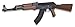 AK-47 Kalashnikov ELECTRICA Arma Larga Airsoft Aire Suave 6 mm Potencia 0,50 Julios Airsoft Paintball Caza Supervivencia bushcraft Camping Outdoor Golden Eagle 35987 + Portabotellas de regalo