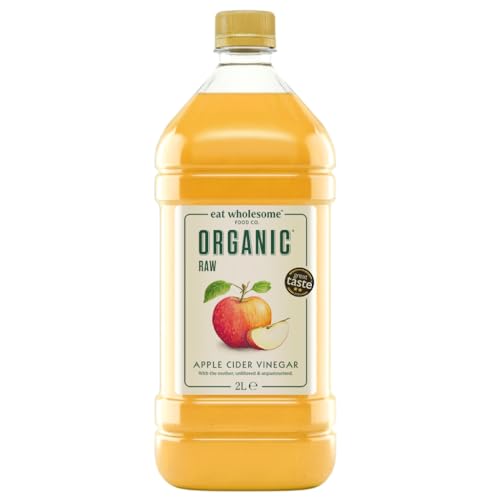 Eat Wholesome Organic Apple Cider Vinegar 2L - Raw Unpasteurised Unfiltered Award-Winning With The Mother Vegan