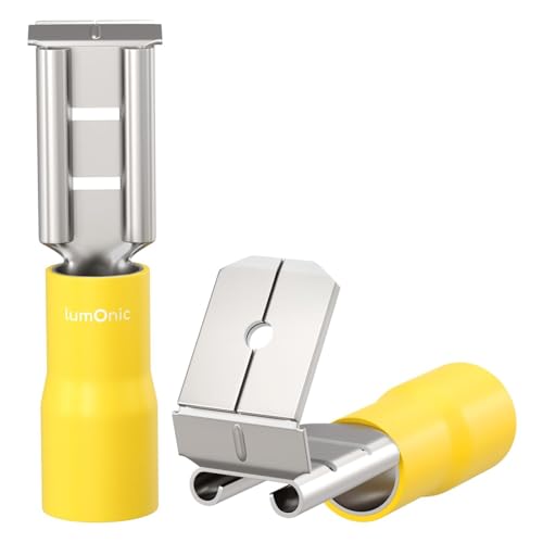 10x Kalitec FSG638 Flachstecker 6,3x0,8 Mm – 4-6 Mm², Teilisoliert, Messing, PVC, UL-zertifiziert