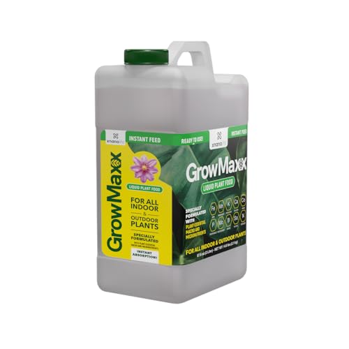 GrowMaxx Instant Feed Liquid Fertilizer (2 Liter) | Feeds Instantly! All-Purpose, Indoor, Oudoor Plant Food | Essential Macro & Micronutrients for Plant Health