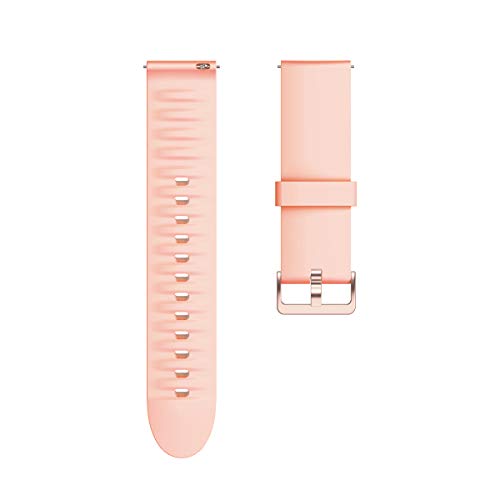 Lamshaw Compatible for TOZO S3 Smart Watch Band Band, Silicone Replacement Soft Band Wristbands Straps with Stainless Steel Buckle for Compatible for TOZO S3 1.83 Inches Smart Watch (Pink)