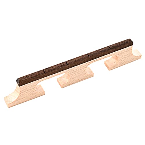 VICASKY Banjo Saddle Bridge Tailpiece Part Wood Bridge for Musical Instrument Replacement