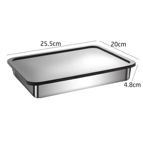 Fiambrera de acero inoxidable apilable con accesorios cocina y tapa 7