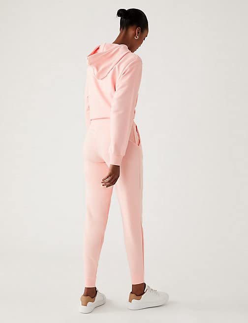 Image of Marks & Spencer Women's Cotton Solid High Rise Regular Fit Jogger