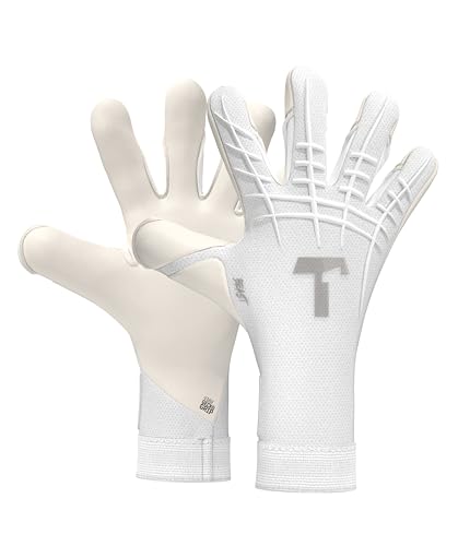 T1TAN White Beast 3.0 - Goalkeeper Gloves - Without Finger Protection - Soccer Goalkeeper Gloves...