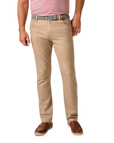 johnnie-O Newport 5-Pocket Cotton Pants Khaki / 36/32