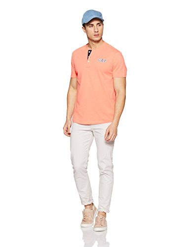 Image of GAP Short Sleeve Henley Tee For Men's