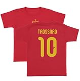 Belgium Soccer Trossard 10 Two-Sided Jersey Style Toddler T-Shirt (Red, 4T)