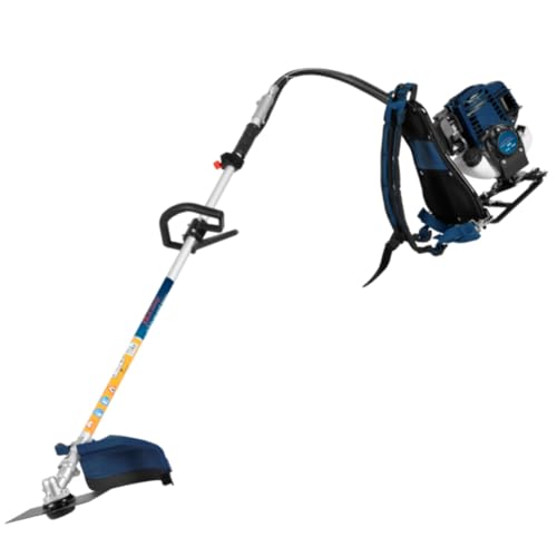 Image of EASTMAN 4-Stroke Brush Cutter (EBCGX4-35S) - 35.8CC Gas Grass Trimmer, U-Handle, 139F Engine, 0.8KW @ 7500 RPM, Heavy-Duty Weed Cutter with Blade & Accessories