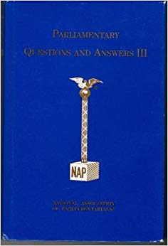 Hardcover Parliamentary questions and answers III Book