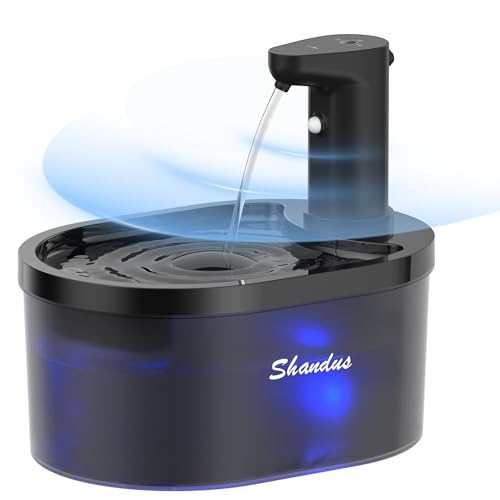 Wireless Cat Water Fountain, 5000mAh Battery Operated...