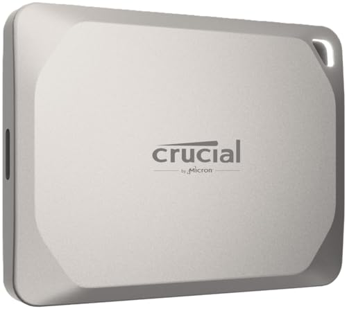 Crucial X9 Pro for Mac 4TB Portable SSD, Up to 1050MB/s Read/Write, 3.2 USB-C, External Solid State Drive, Optimized for Apple Devices, for Professional Creators, Light Gold - ‎CT4000X9PROMACSSD9B02