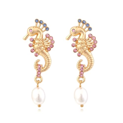 Boucles d'oreilles hippocampe bohème pour vos soirées d'été