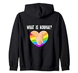 pride what is normal lqbtq felpa con cappuccio