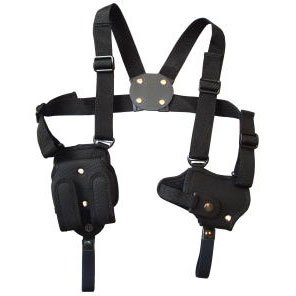 East.A ホリゾンタル ショルダーホルスター ナイロン製 ブラック No.504-BK 小型銃