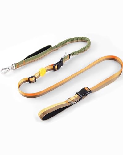 EVERKING Guinzaglio multifunzione 6 in 1 – Guinzaglio regolabile per cani, guinzaglio portatile per cani di taglia grande, ideale come guinzaglio per cani a mani libere e guinzaglio da allenamento