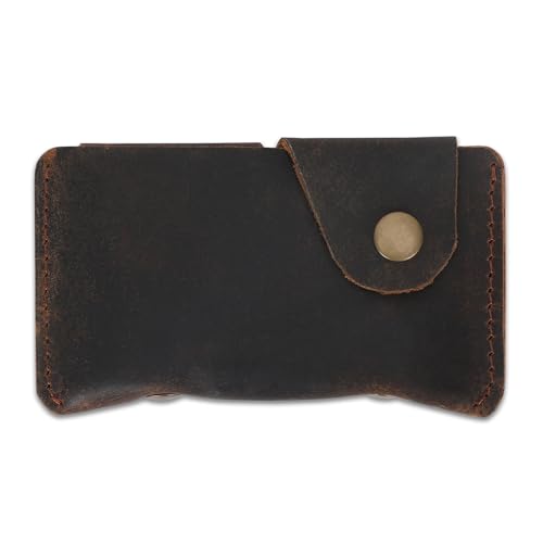 Slim Leather Card Holder, Minimalist Credit Card Wallet, Front Pocket Wallet, Compact Card Case for Men Women, RFID Blocking, Durable Leather Wallet2