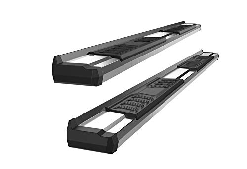 HD Ridez OE Style Mirror Polished Nerf Bars Running Boards Compatible with Ford F150 2015-2023 SuperCrew Cab & F150 Lightning 2022-2023 & F-250 F-350 Super Duty 2017-2022 Crew Cab