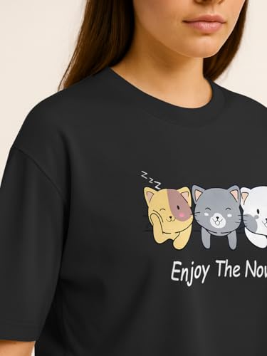 Image of HELLCAT Beige Printed Loose Fit Crew-Neck Crop T-Shirt for Women