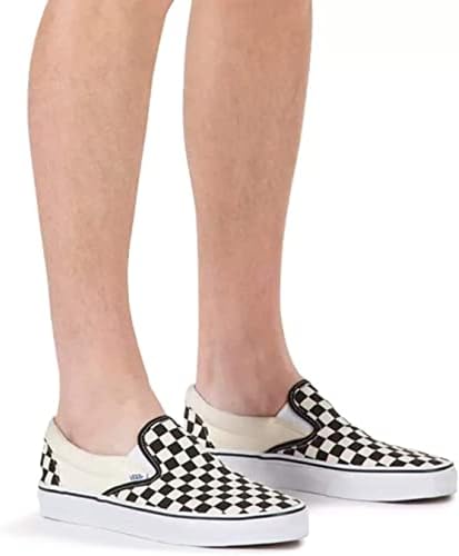 Vans Unisex Slip-on(tm) Core Classics Low-Top Trainers (Black/White Checkers, us_Footwear_Size_System, Adult, Women, Numeric, Medium, Numeric_11) | Image 7
