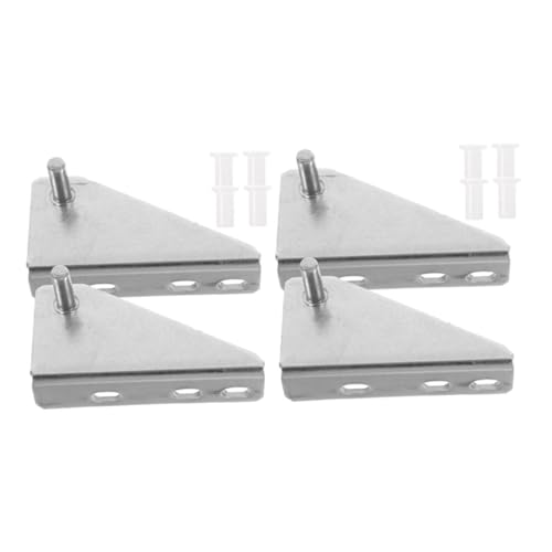 OATIPHO Bisagra para Refrigerador Pequeño de Acero Inoxidable 4 Piezas Tapa de Goma 35 MM para Puerta de Congelador Doméstico Repuesto Silencioso y Resistente para Cocina