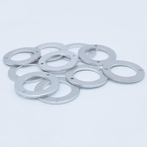 10 unids/lote BASCOLIN Inyector Arandela Cuñas de aluminio 093245-0140 Inyector de coche Junta Fuga Off Washer 23654-64010 para motor 4D56 4M40 TD27 TD42 2C 3C 2L 3L 5L 1HZ 1HD MD068355