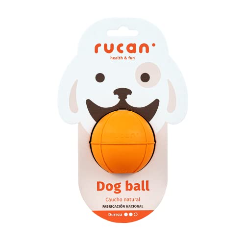 RUCAN - Dog Ball | Multifunctional Ball for Dogs | Refillable and Flavored | Natural Rubber | Interactive and Healthy Play | Ideal and Breeds | Medium Hardness, Large Size