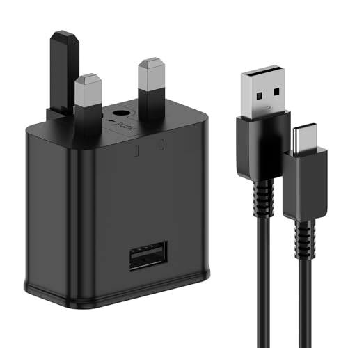 Newding 15W Fast Charger Compatible with Samsung Galaxy A05s A05 A06 A04s A04 A16 A15 A14 A13 A12 A20e A32 A22 A21s A21 A40 A51 S10 S9 S8 USB Charge Cable Phone Charger Plug Adaptive Fast Charging