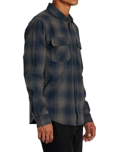 RVCA Men's Dayshift Flannel Long Sleeve4
