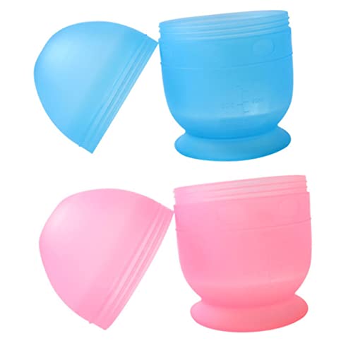 BIUDECO 2 Pçs Balança De Cabeleireiro Copo Shaker Acessórios De Tinta Daubers Para Cabelo Conjunto D