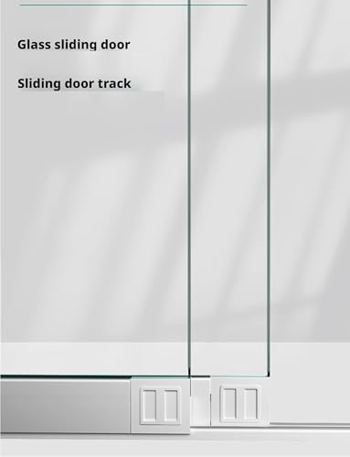Riel de puerta corrediza de 5 mm guía doble de 130 cm para mueble 4