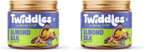 Image of Twiddles Almond Silk Chocolate Spread,250g (Creamy) - 70% Almonds + Cashews & Seeds |17g Protein | No Refined Sugar | No Palm Oil or Preservatives | Zero Trans-fat | Healthiest Chocolate Spread | Waffles & Pancakes
