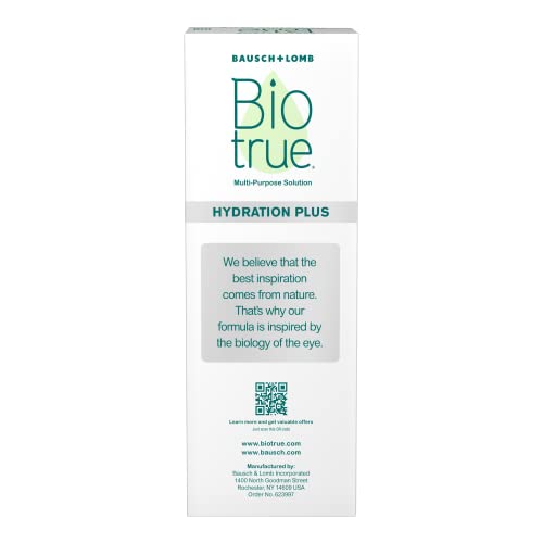Biotrue Hydration Plus Contact Lens Solution, Multi-Purpose Solution For Soft Contact Lenses, Lens Case Included, 10 Fl Oz #TOP5
