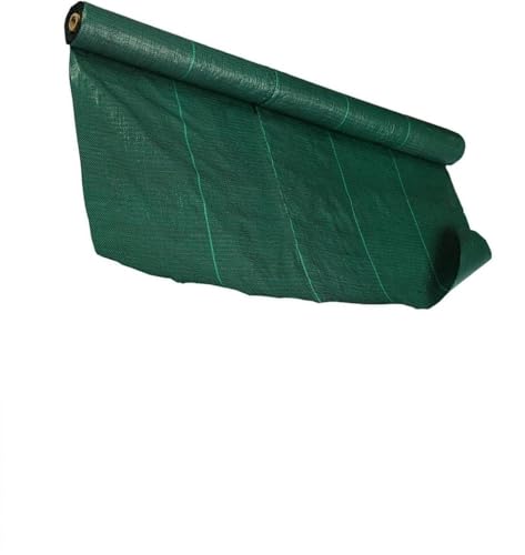 Membrana de recubrimiento del suelo plegada, Tela de barrera contra malezas Membrana de control de malezas Tela geotextil verde Cobertura del suelo Barrera contra malezas for jardín Tela paisajística(